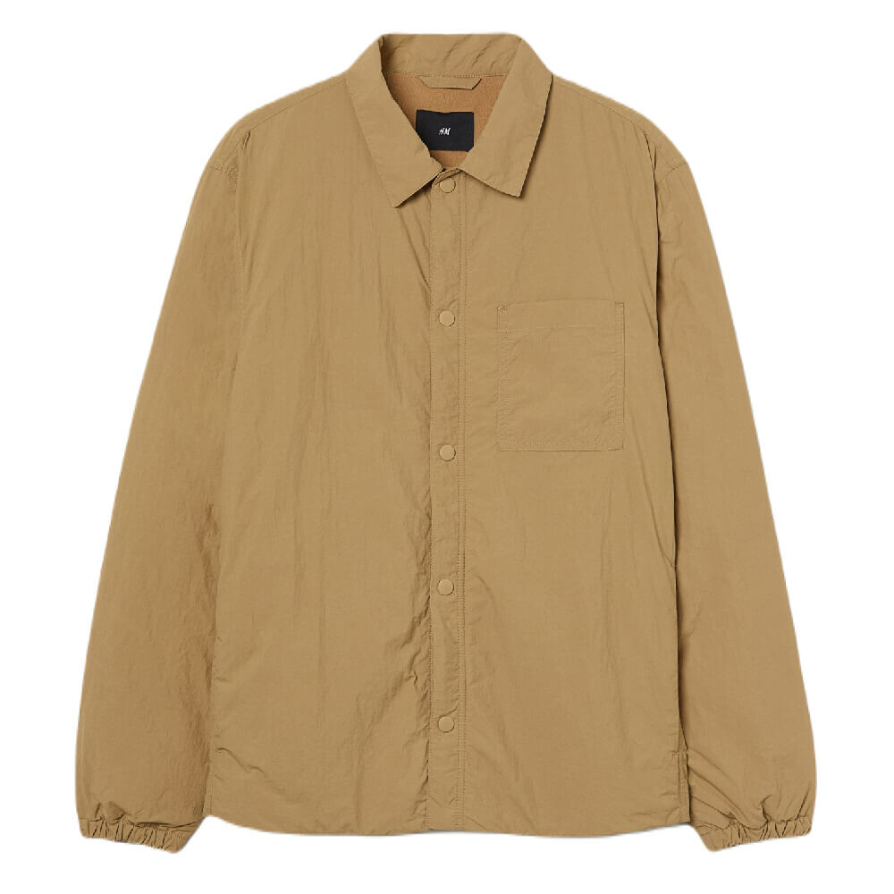 

Куртка-рубашка H&M Fleece-lined Shirt, светло-коричневый