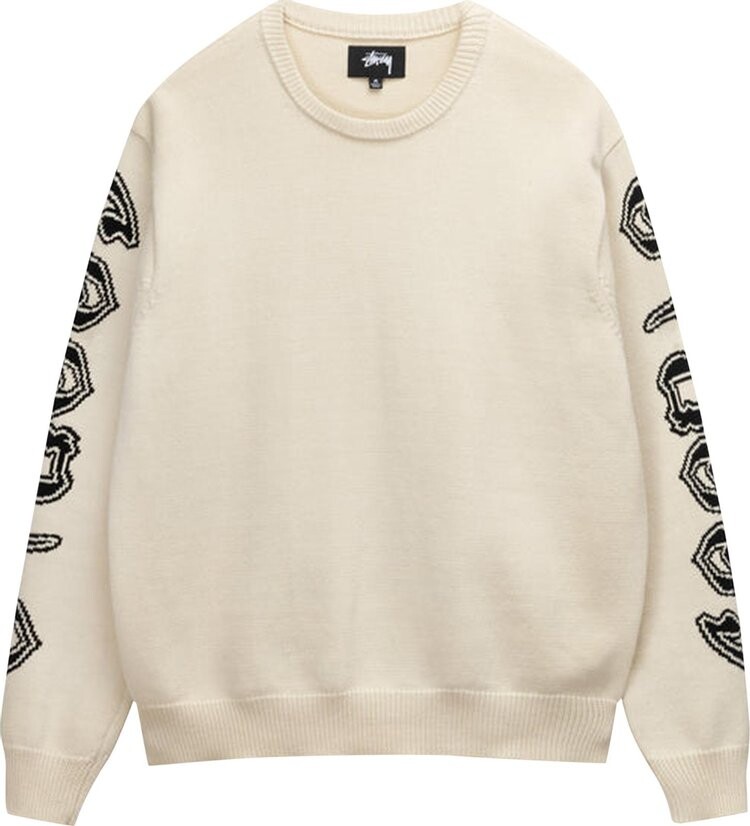 

Свитер Stussy Sleeve Logo Sweater 'Natural', кремовый, Бежевый