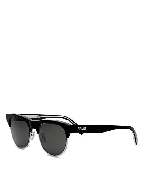 

Круглые солнцезащитные очки для путешествий, 51 мм Fendi, цвет Black