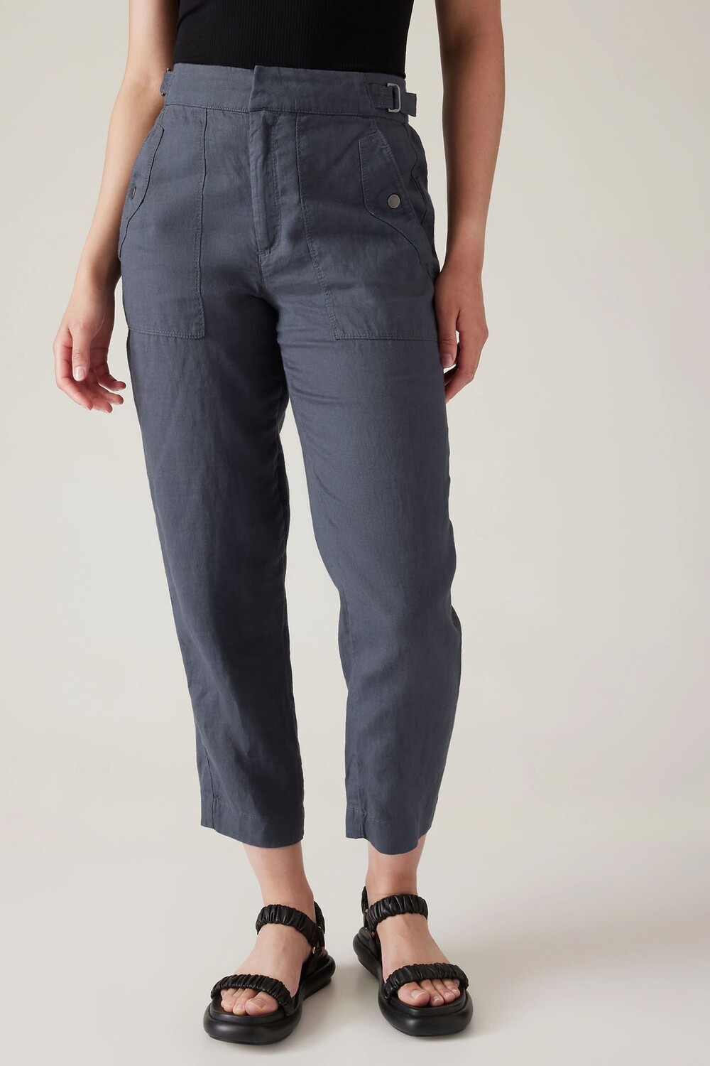 

Льняные брюки Voyager Athleta, синий