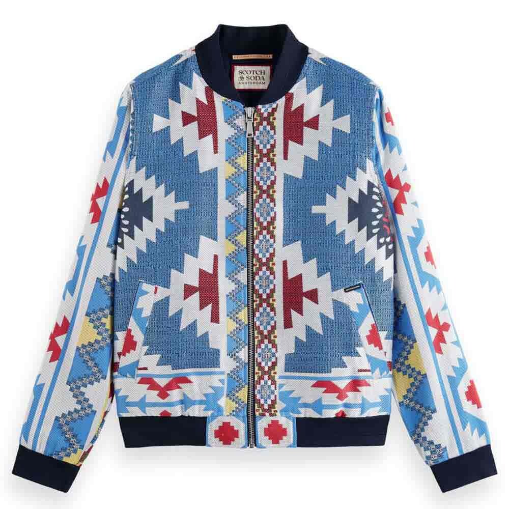 

Куртка Scotch & Soda Jacquard Bomber, разноцветный