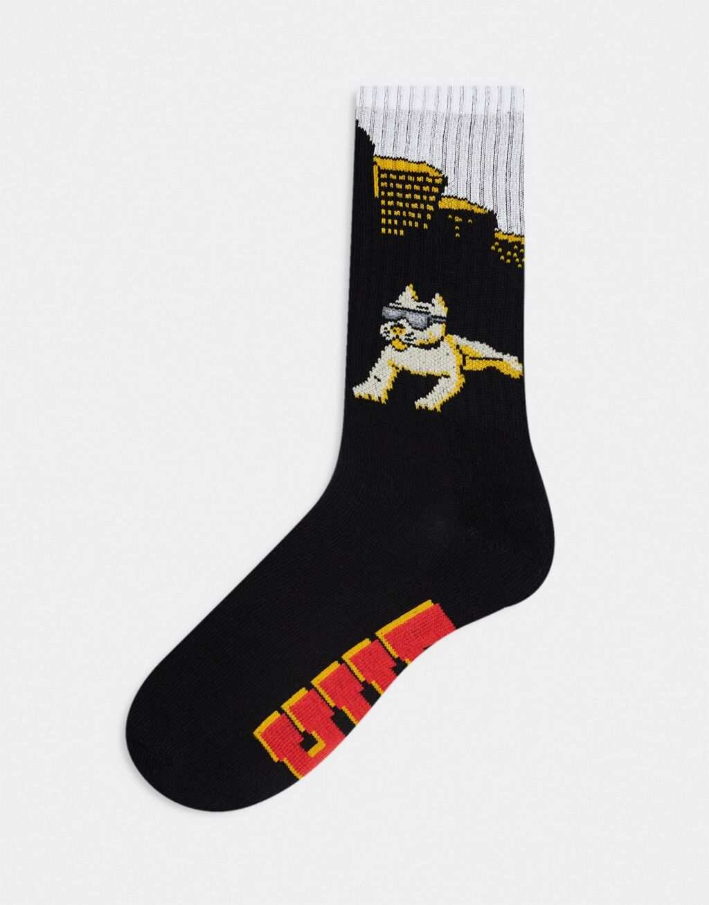 

Черные носки с джемом HUF