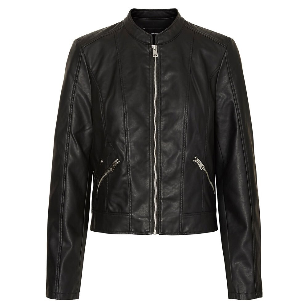 

Куртка Vero Moda Khloefavo Leather, черный