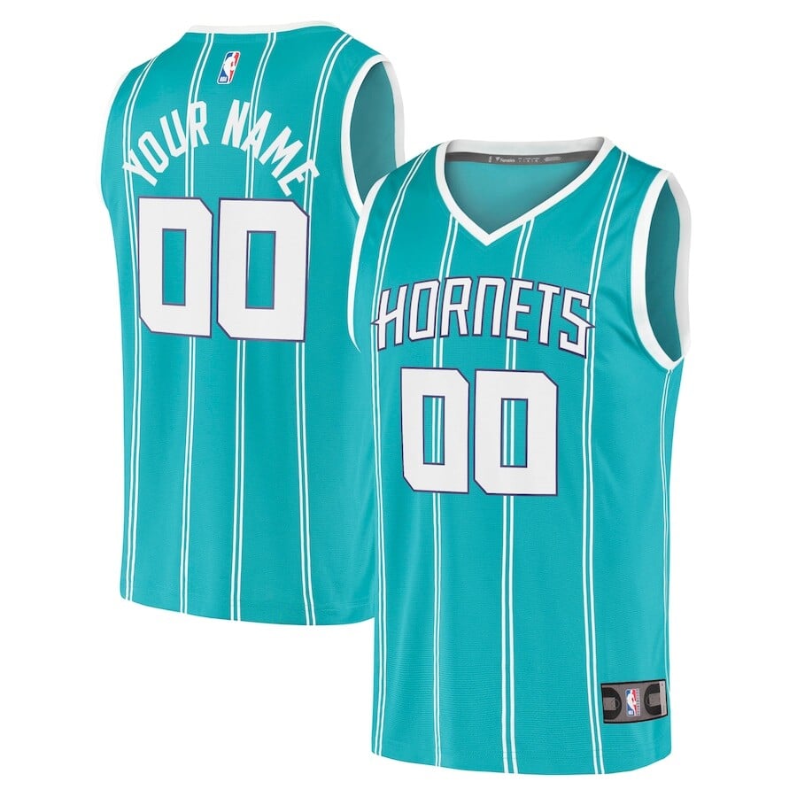 

Джерси Fanatics Branded Charlotte Hornets, бирюзовый