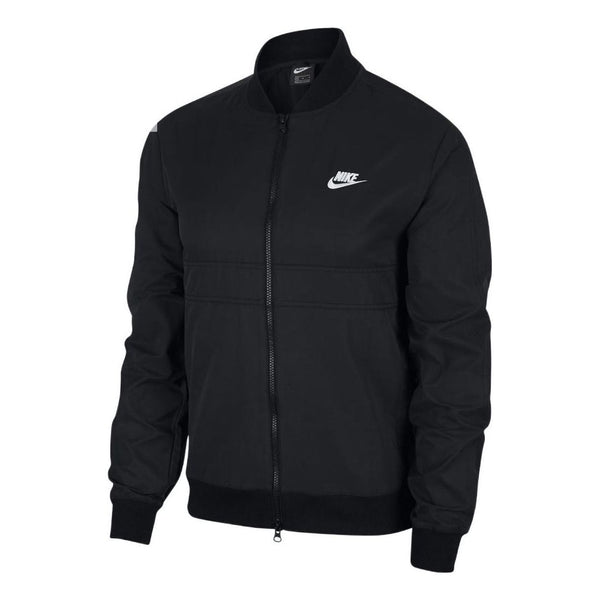 Куртка Nike logo zipped jacket 'Black', черный