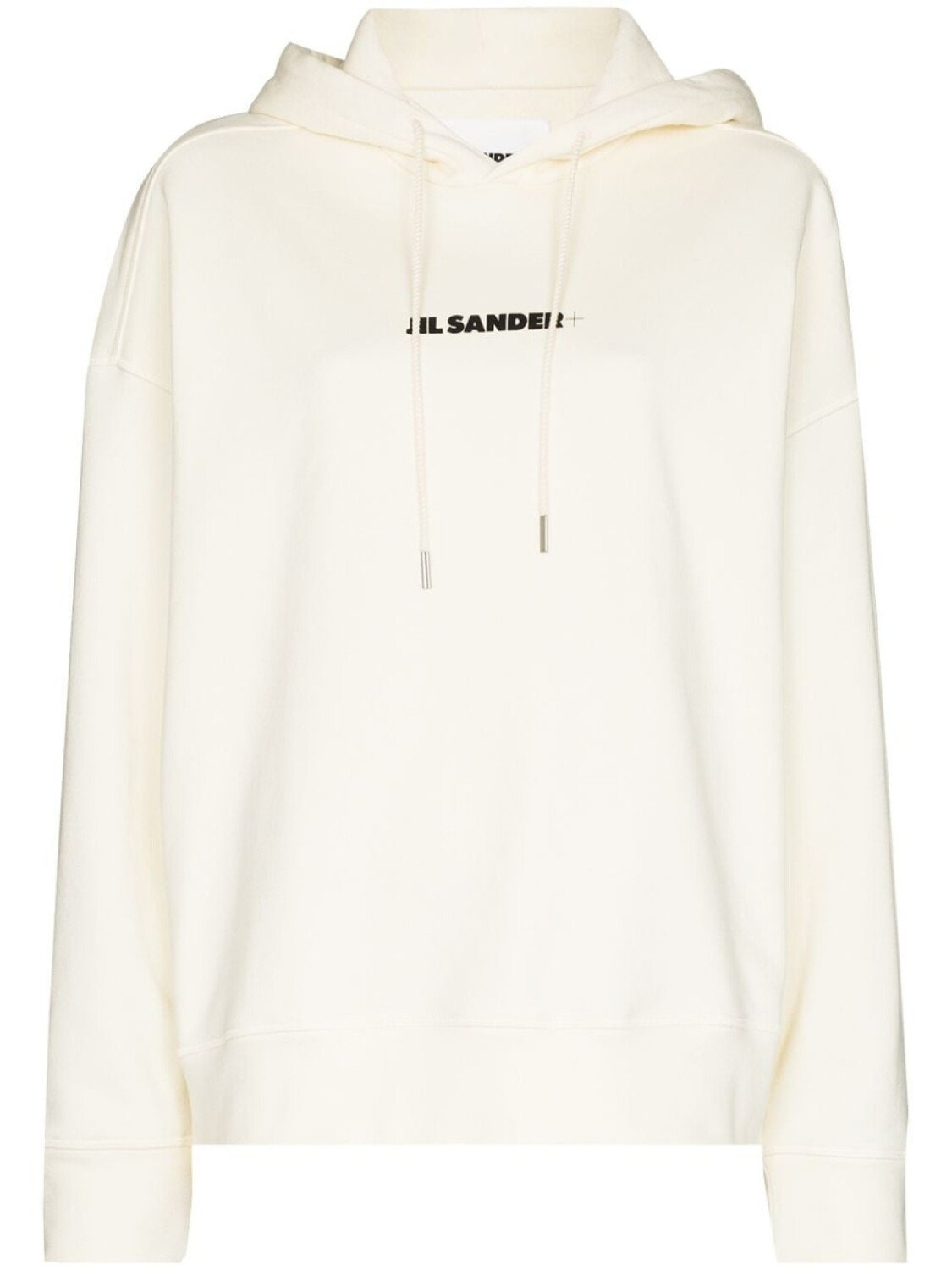 

Jil Sander худи с кулиской и логотипом, белый