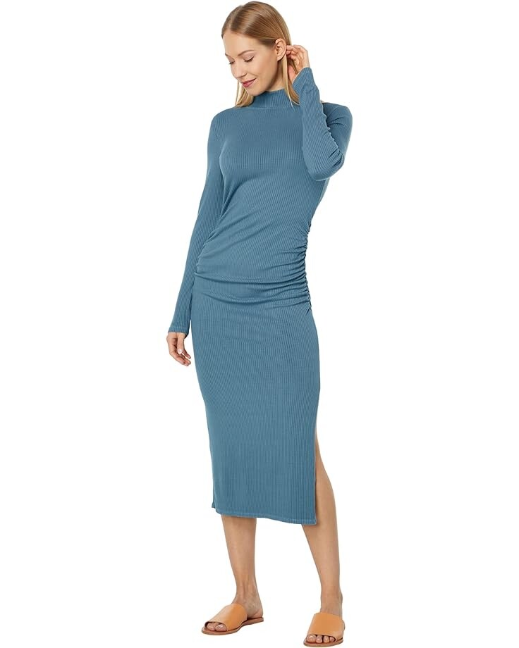 

Платье SUNDRY Turtleneck Midi, цвет Slate Blue