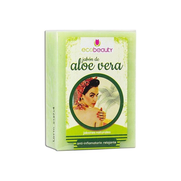 Мыло Jabon Natural de Aloe Vera Ecobeauty, 100 gr tom s of maine натуральное мыло для красоты с алоэ вера без отдушек для чувствительной кожи 141 г 5 унций