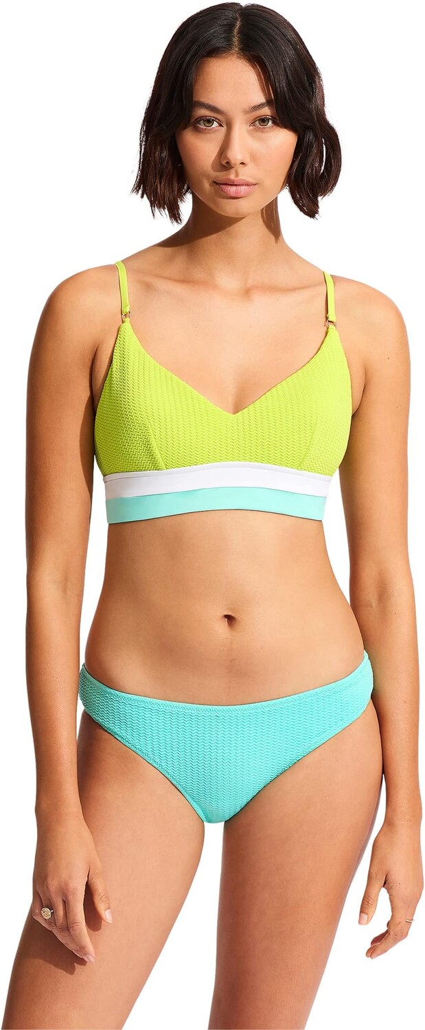 

Бюстгальтер без косточек Slice Of Splice Seafolly, цвет Lime Burst