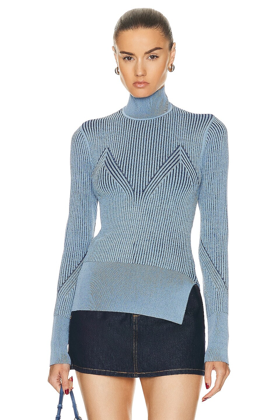 

Свитер Aknvas Lennox Two Toned Knit Top, цвет Sky