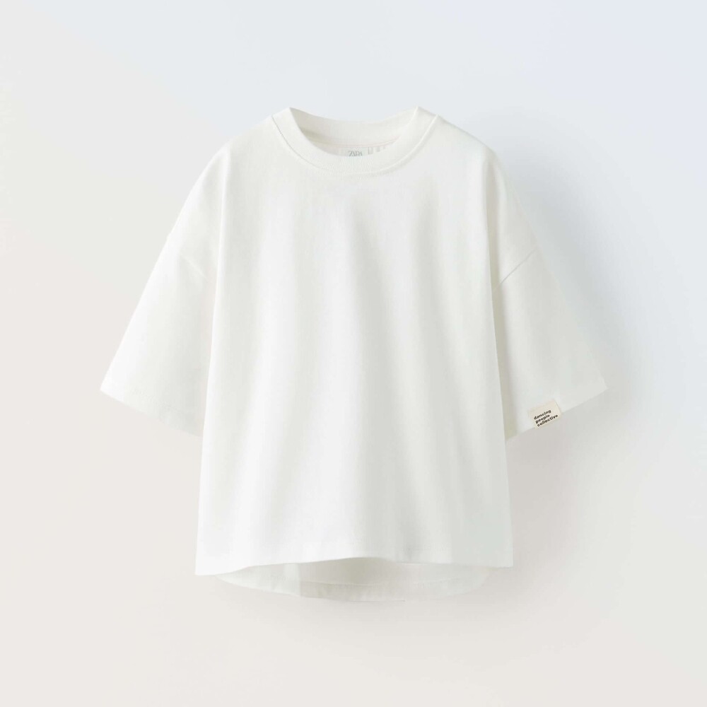 

Футболка для девочек Zara Plain, белый