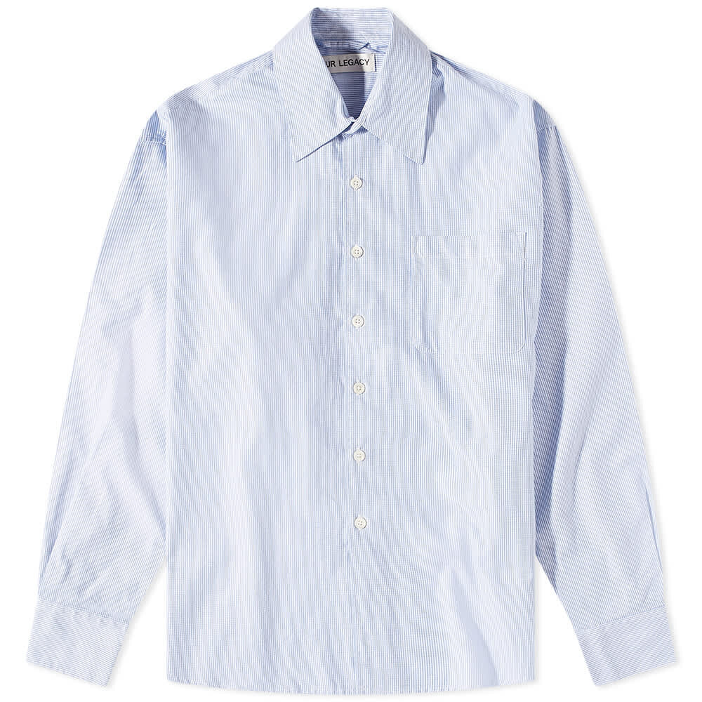 

Рубашка Our Legacy Striped Waffle Above Shirt