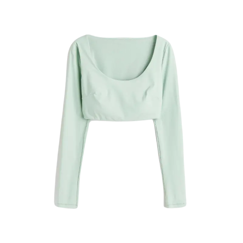 

Купальный топ H&M Padded Cup, мятно-зеленый