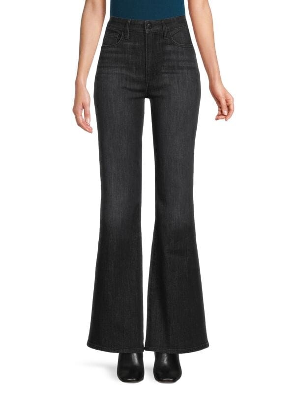 

Джинсы Joe's Jeans расклешенные с высокой посадкой, черный