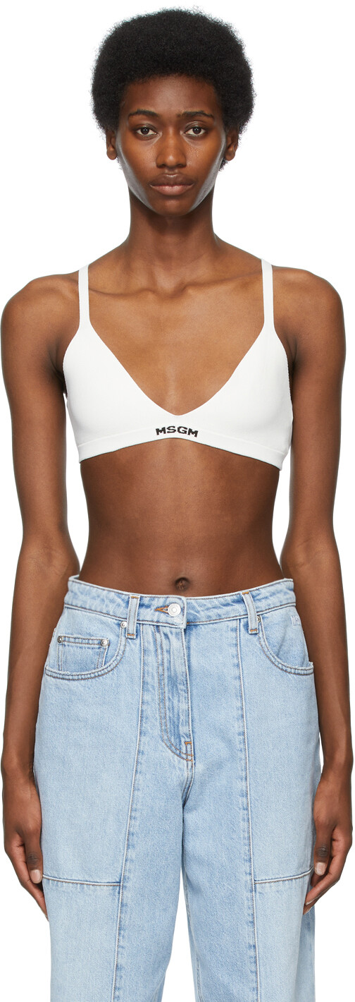 

Off-White вязаный бюстгальтер MSGM