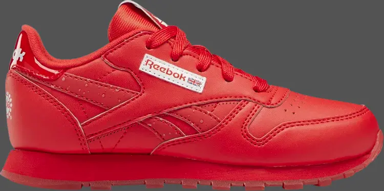 Кроссовки popsicle x classic leather little kid 'instinct red' Reebok, красный