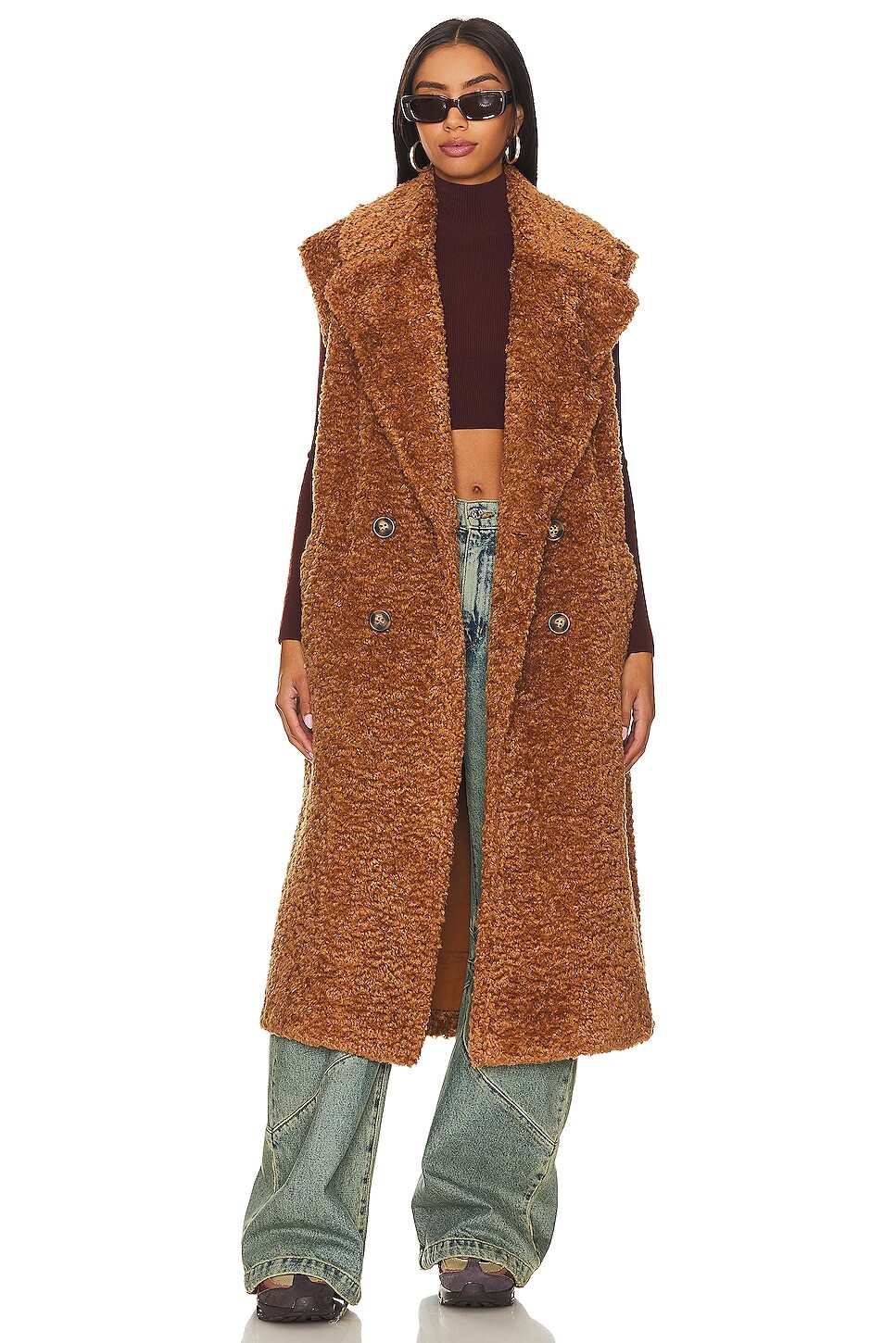 

Жилет Free People Cozy Time, цвет Cashew