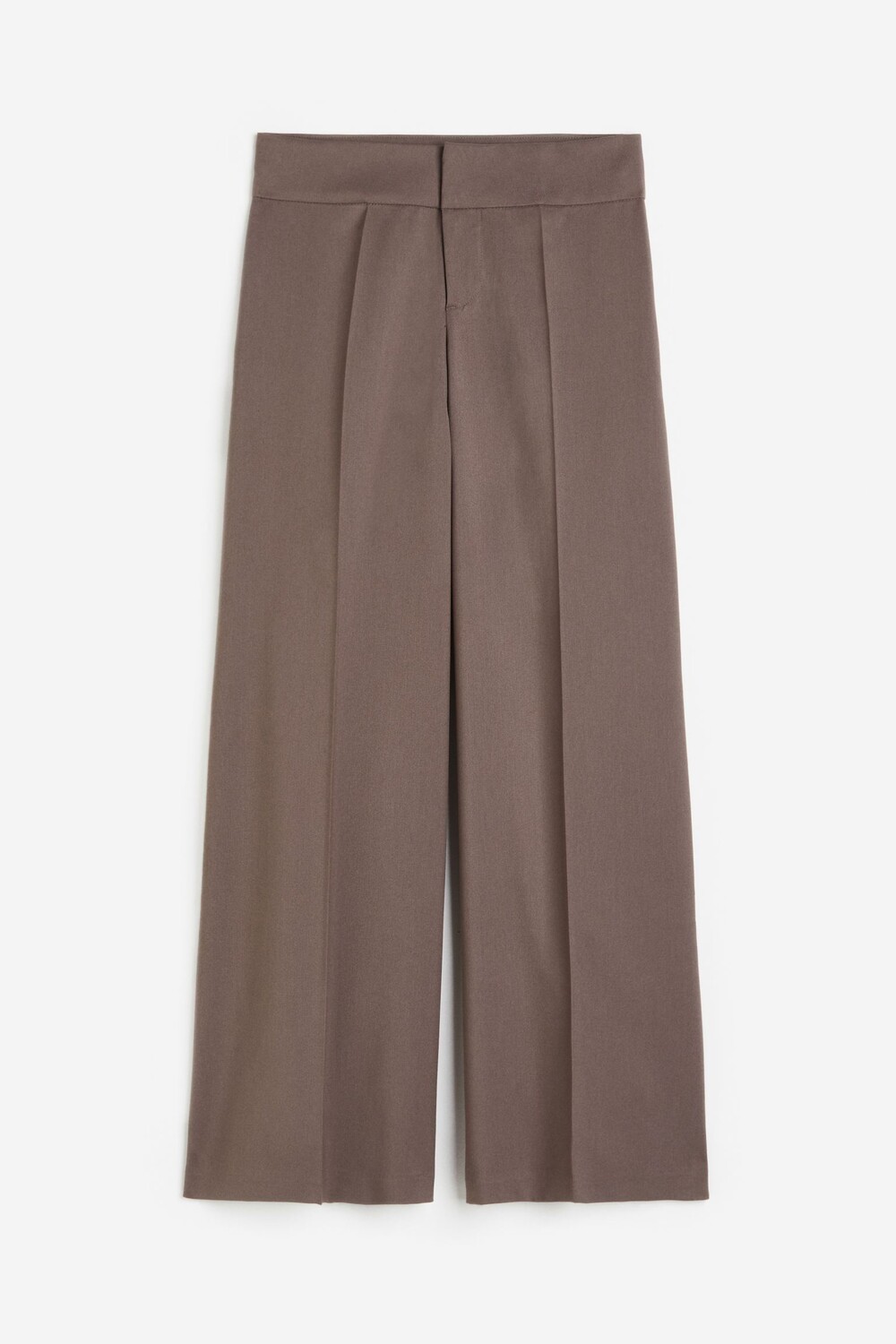 

Брюки H&M Wide Elegant, темный серо-бежевый
