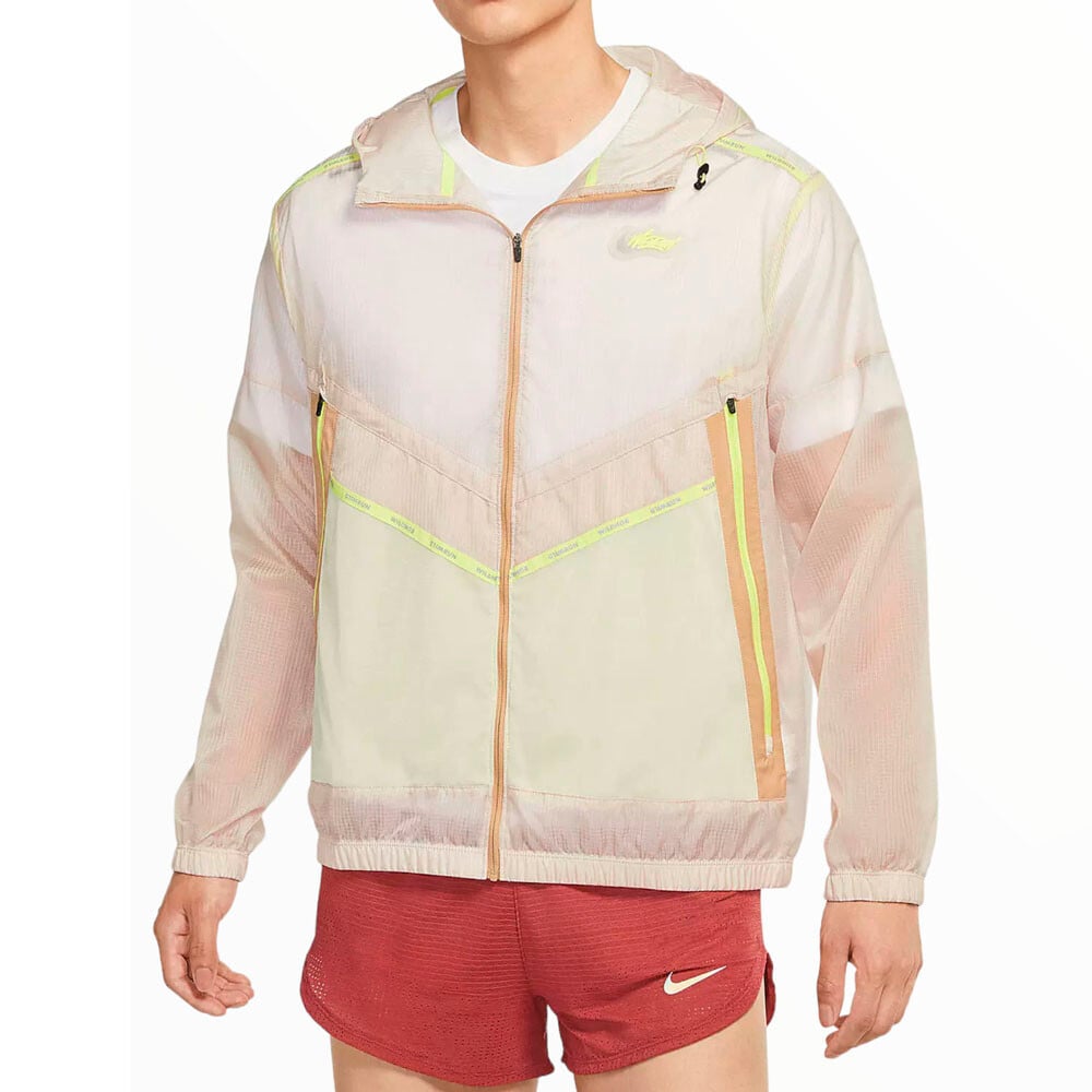 

Куртка Nike Repel Wild Run Windrunner Casual Printing Running Sports Woven, желтый