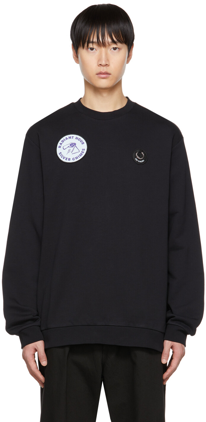 

Черный свитшот Fred Perry Edition Raf Simons