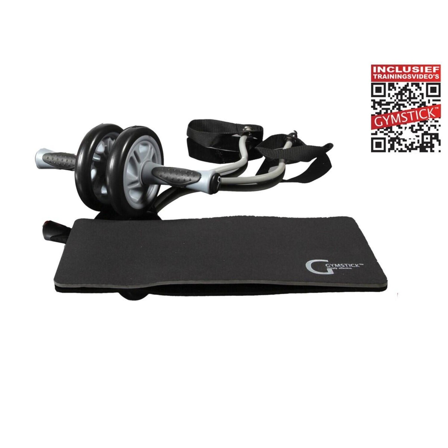 

Колесо Gymstick Double Trim Wheel — с онлайн-видеоупражнениями, черный