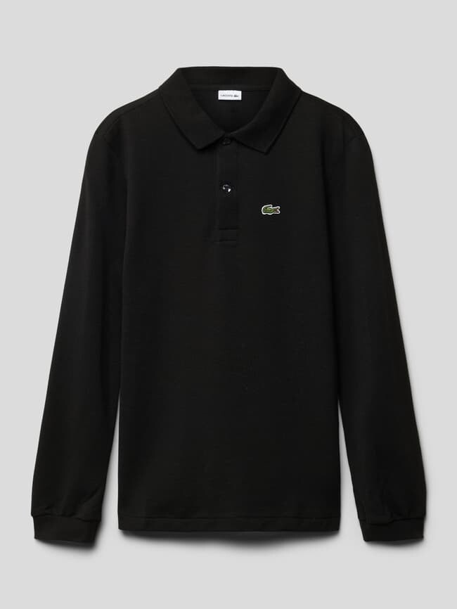 

Лонгслив с воротником-поло Lacoste, черный