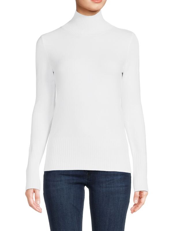 

Облегающий топ с высоким воротником French Connection Winter white