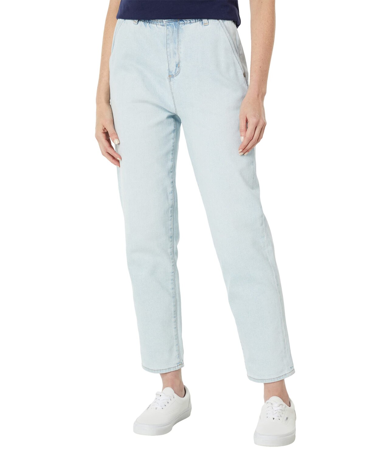 

Джинсы U.S. POLO ASSN., High-Rise Tapered Paperbag Stretch Denim Jeans in Oceanside Wash