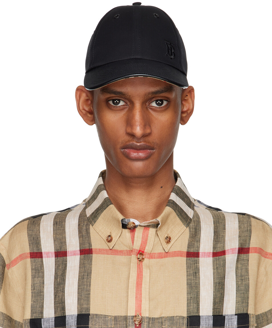 

Черная бейсболка с монограммой Burberry