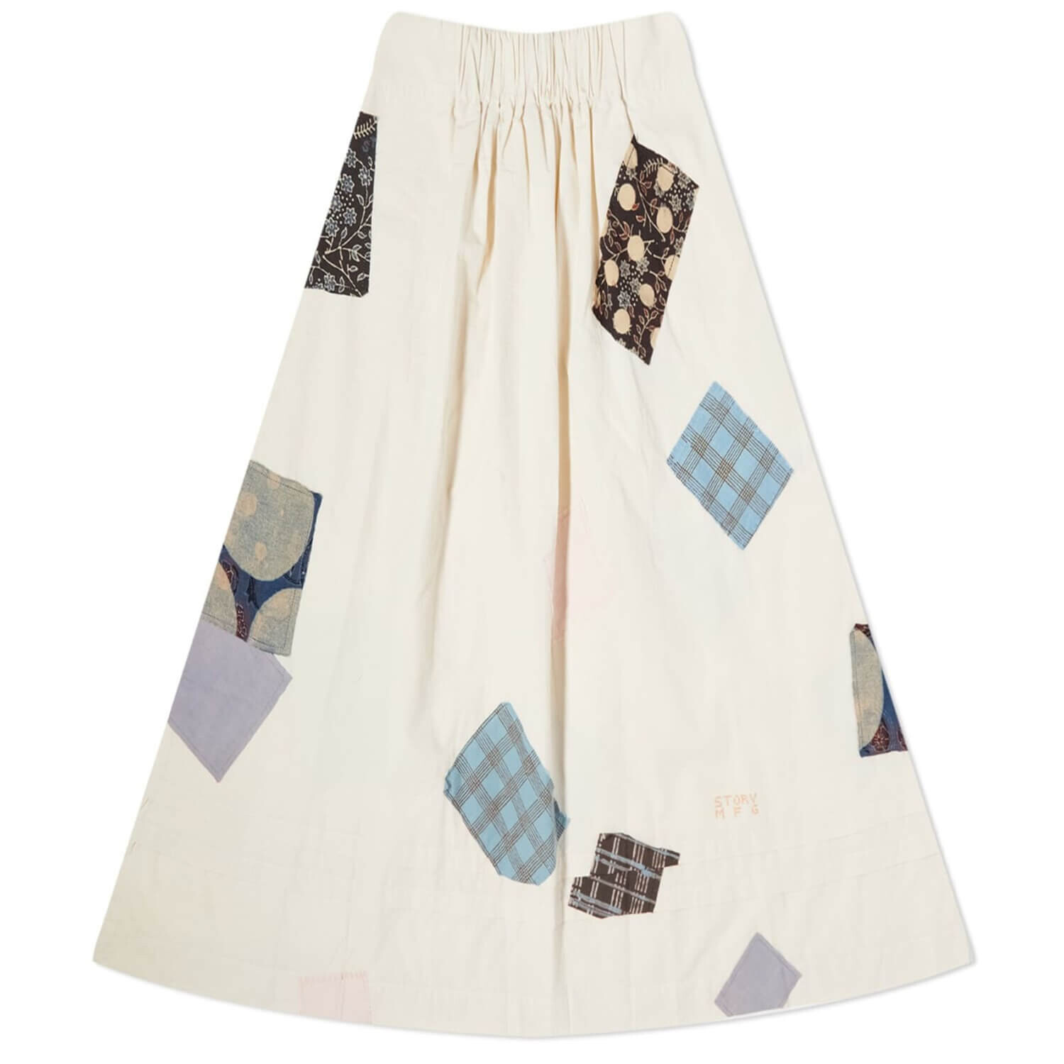 

Юбка Story Mfg. Todash Patchwork Midi, светло-бежевый