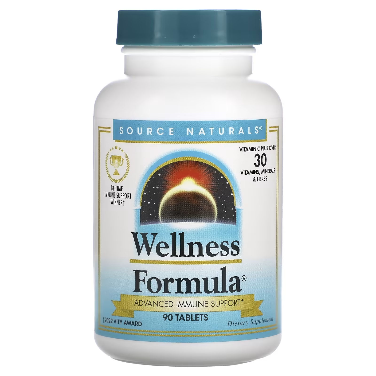 Source Naturals Wellness Formula, 90 таблеток source naturals wellness formula advanced immune support 240 капсул