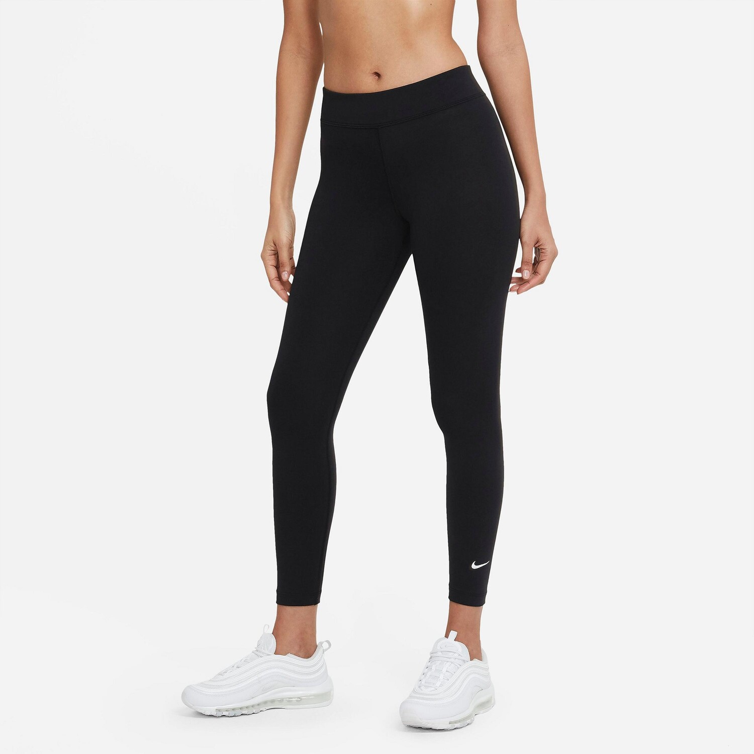 

Женские укороченные леггинсы со средней посадкой Nike Sportswear Essential, черный