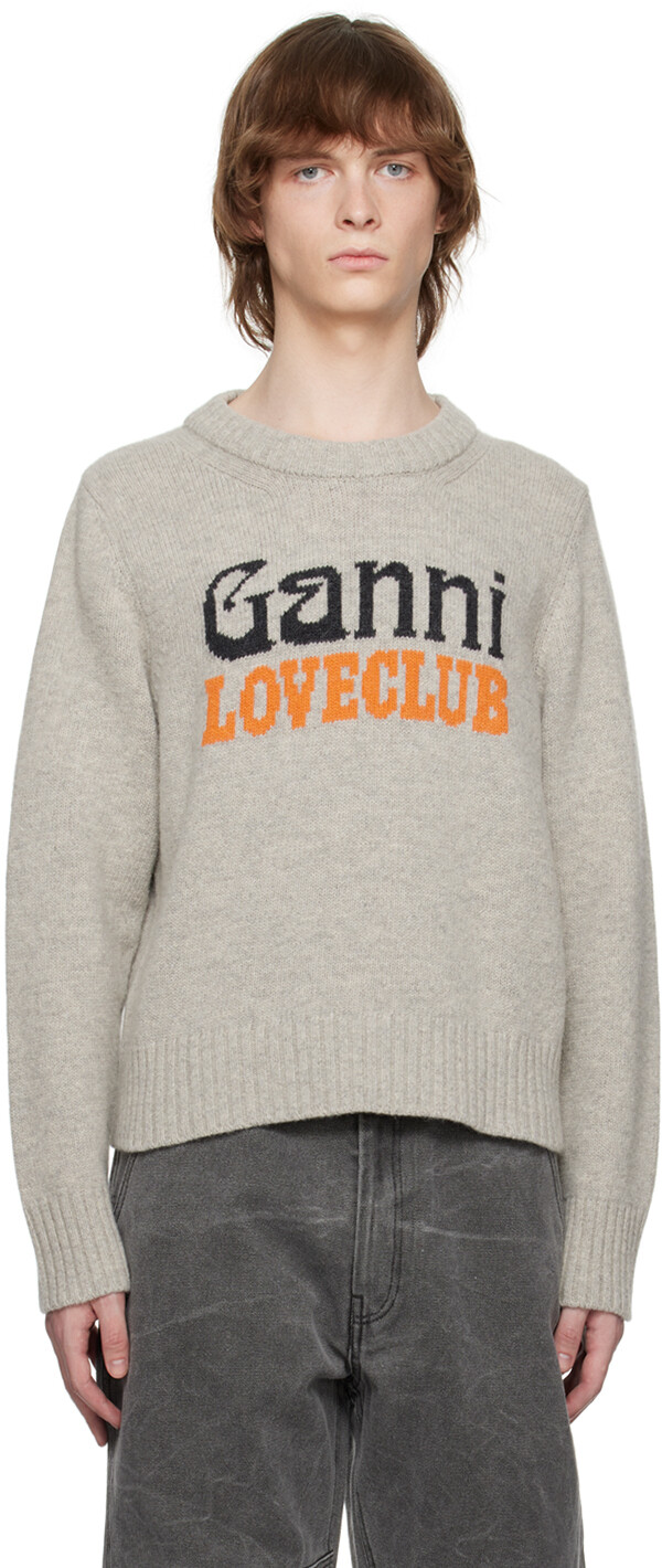 

Серый свитер Isoli Loveclub GANNI