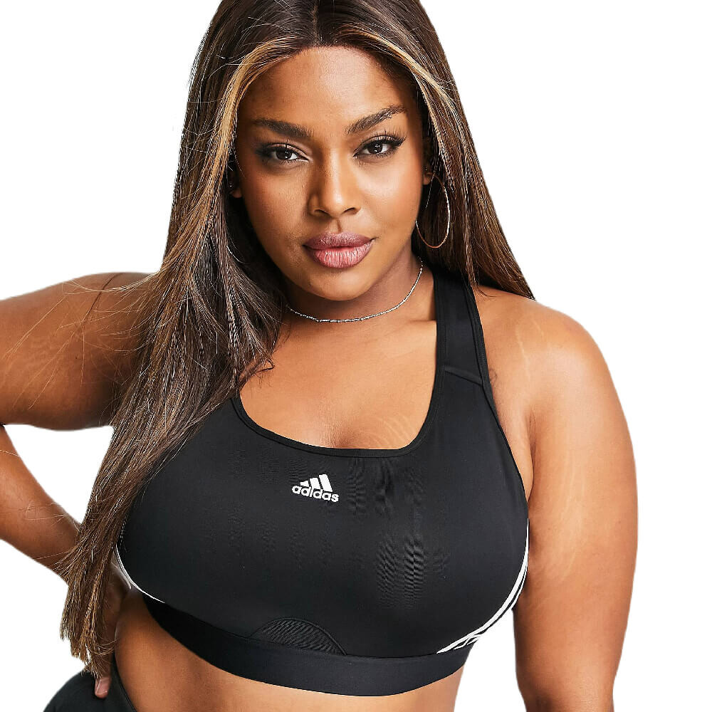 

Спортивный топ Adidas Training Plus 3 Stripe Medium Support, черный