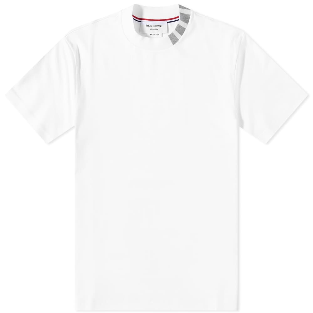 

Футболка Thom Browne 4 Bar Mock Neck Tee, Белый