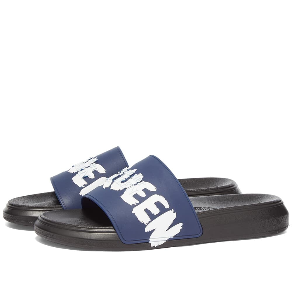 

Шлепанцы Alexander McQueen Graffitti Logo Pool Slide
