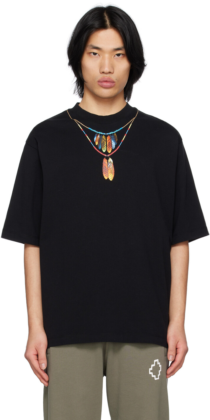 

Черная футболка с рисунком Marcelo Burlon County of Milan, Черный
