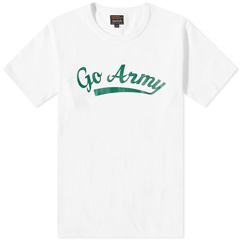 

Футболка The Real McCoys Go Army Military Tee, Белый