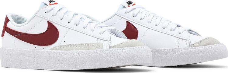 Nike blazer low shop white and red