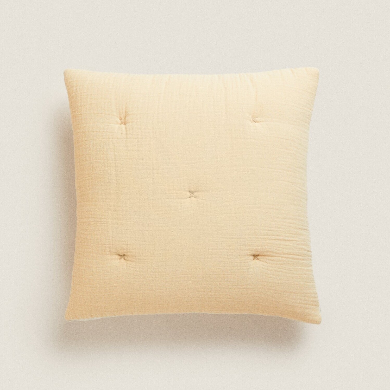 

Чехол на подушку Zara Home Chiffon And Cotton Jersey, желтый