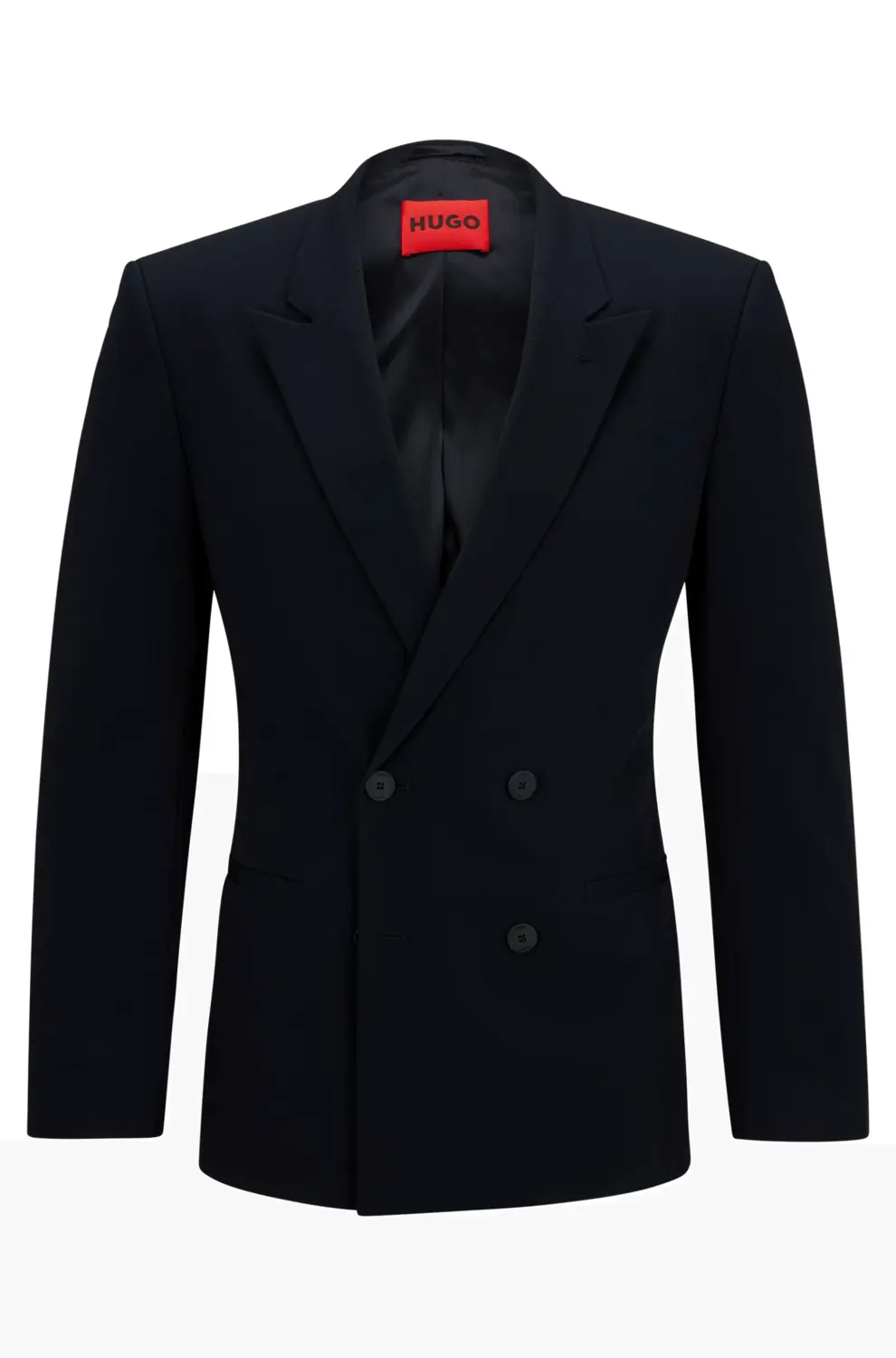 

Пиджак Hugo Boss Slim-Fit In Performance-Stretch Seersucker, темно-синий