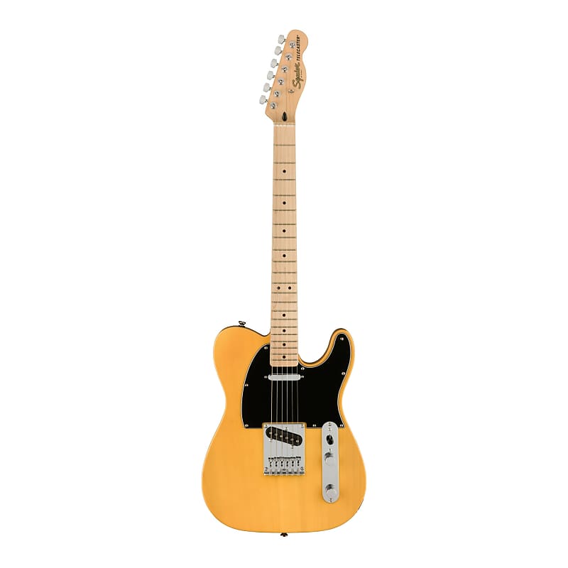 цена 6-струнная электрогитара Fender Squier Affinity Series Telecaster с накладкой из клена (правша, цвет ириски) Fender Squier Affinity Series Telecaster 6-String Electric Guitar