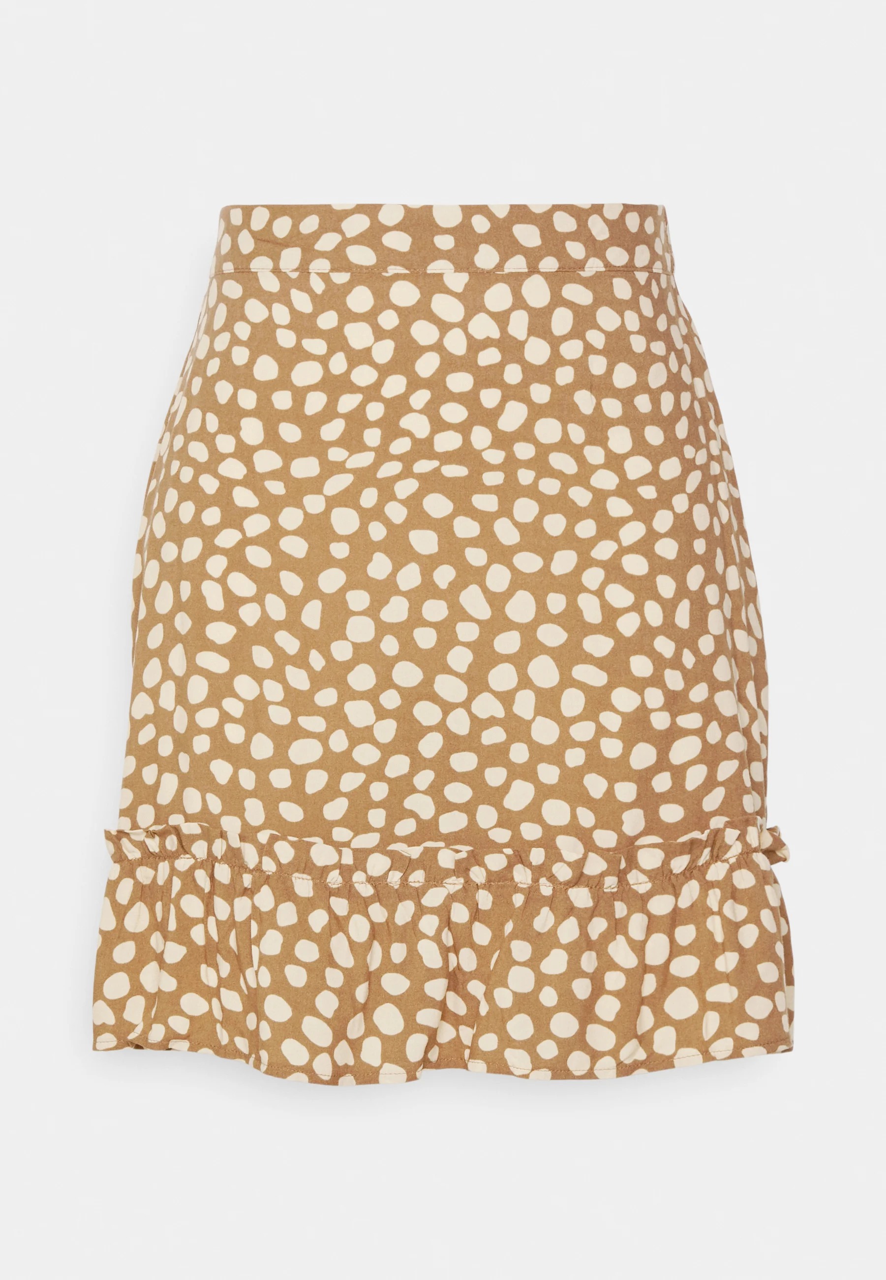 Юбка мини Vila Petite Vicelina Midi Skirt, светло-коричневый, бежевый