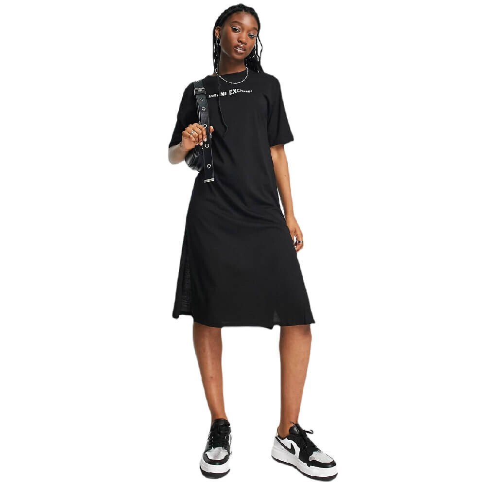 

Платье-футболка Armani Exchange Jersey, черный