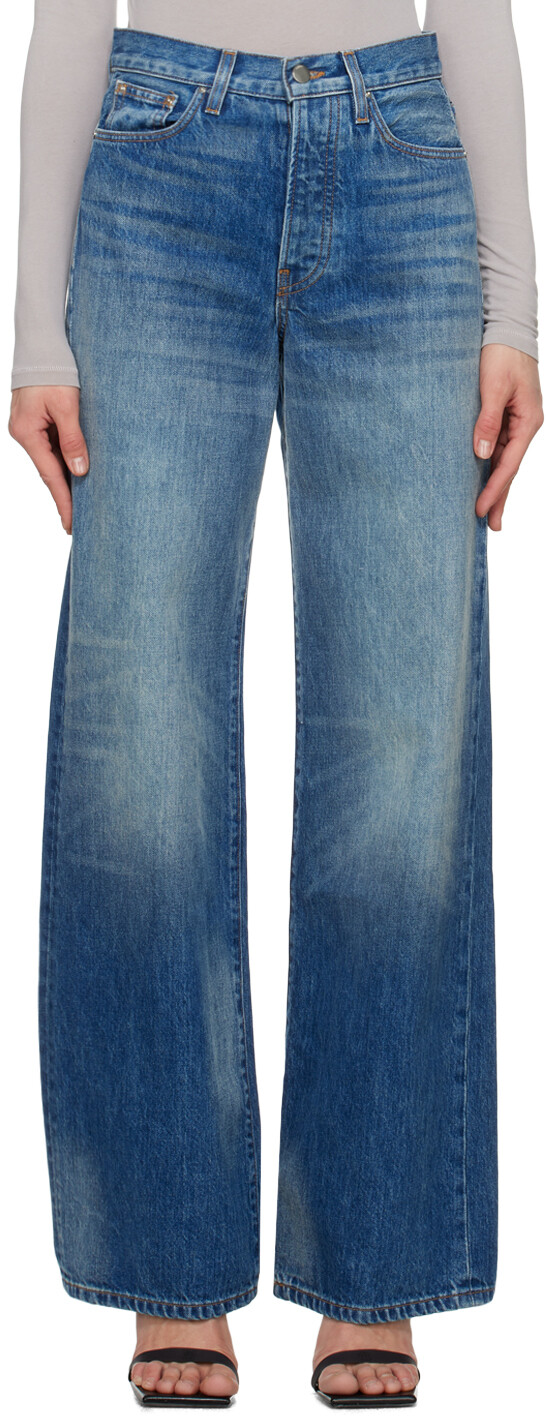 

Синие широкие джинсы AMIRI