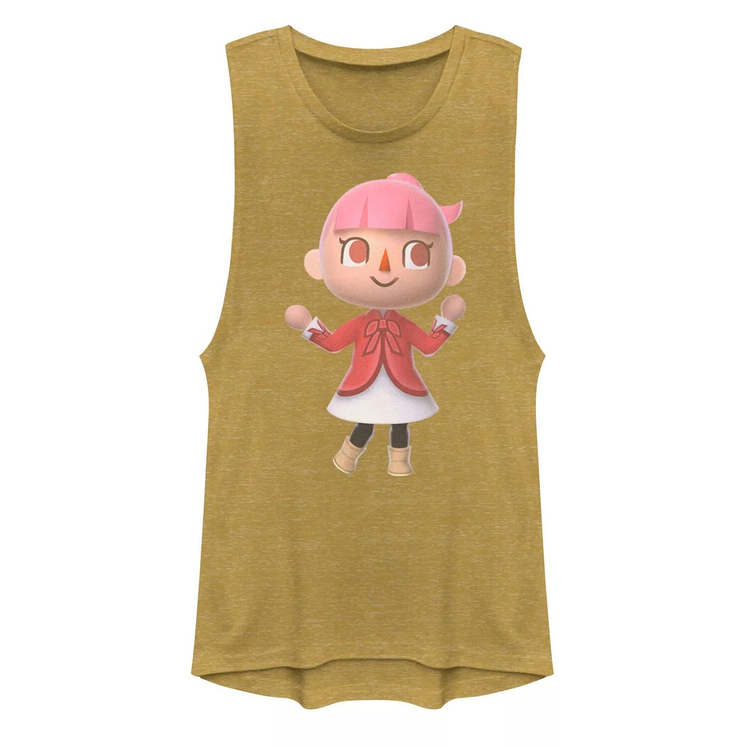 

Розовая футболка с мускулистыми волосами Nintendo Animal Crossing для юниоров Licensed Character