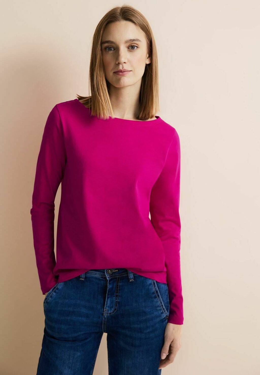 

Футболка с длинным рукавом Basic Street One, розовый