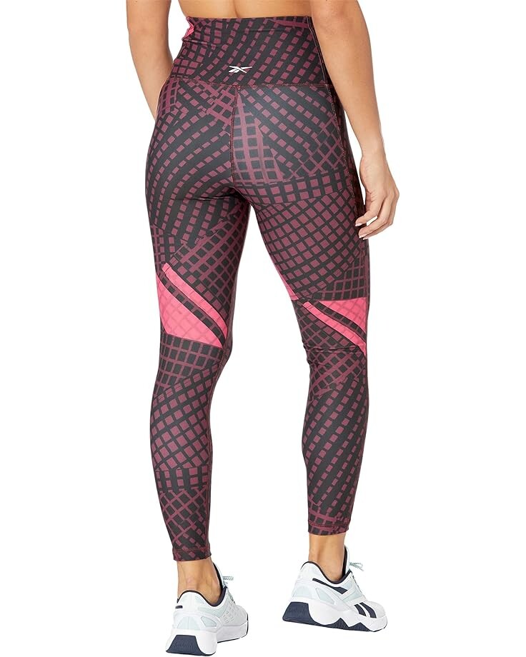 

Брюки Reebok Lux High-Rise Shattered Leggings, цвет Maroon