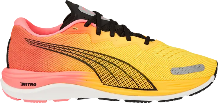 

Кроссовки Puma Velocity Nitro 2 Wide Sun Stream Sunset Glow, желтый