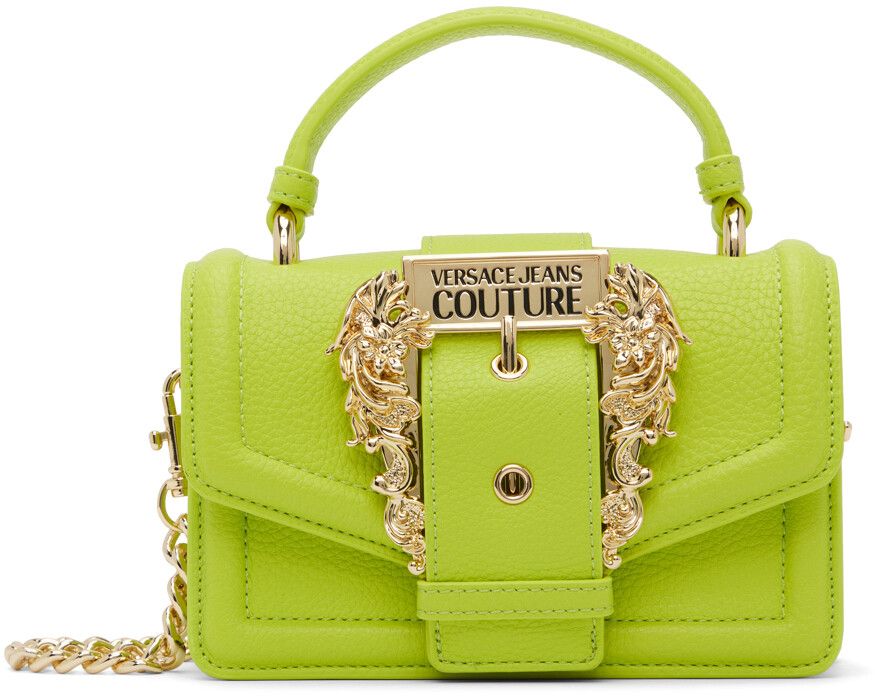 

Зеленая сумка с цепочкой Curb Versace Jeans Couture, Зеленый